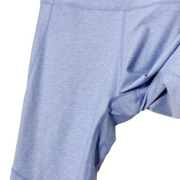 Outdoor Voices Marled Leggings Women’s Large Blue Mid Rise Cropped Stretch - Picture 9 of 10